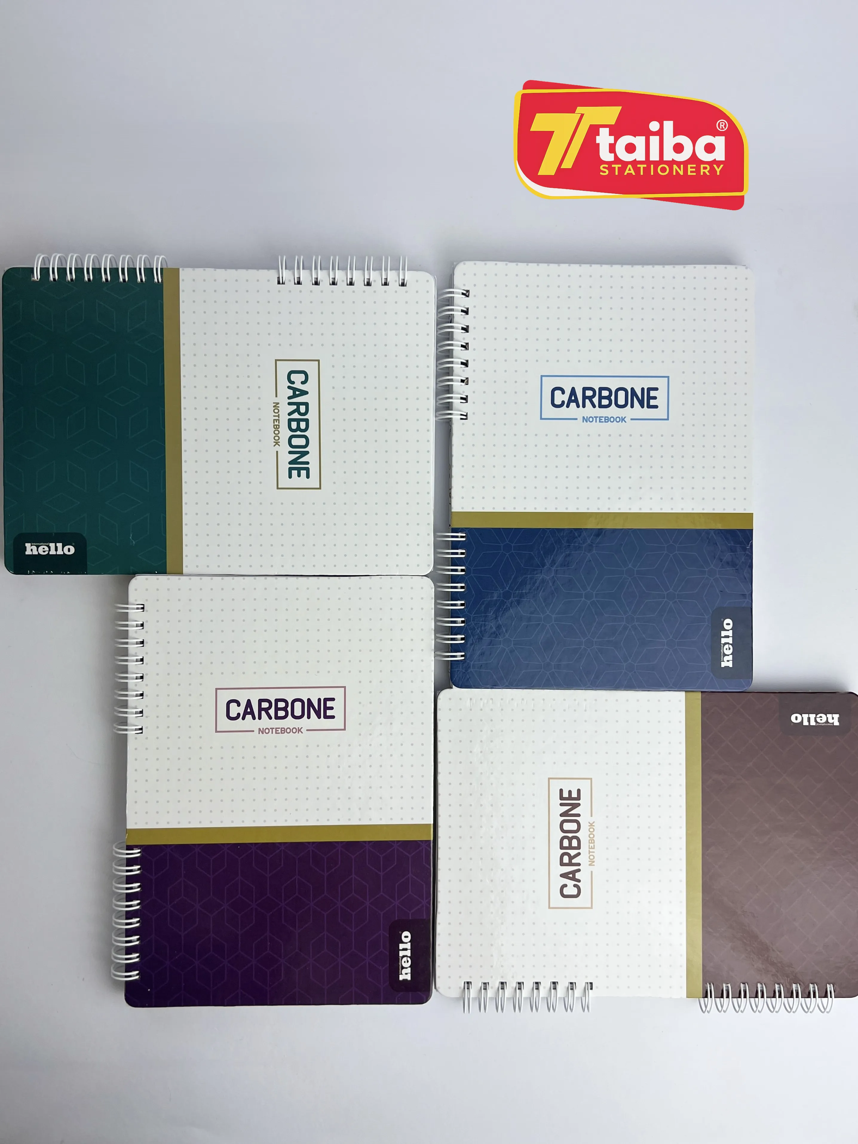 NOOT BOOK CARBONE A5 SPIRAL HELLO HL065