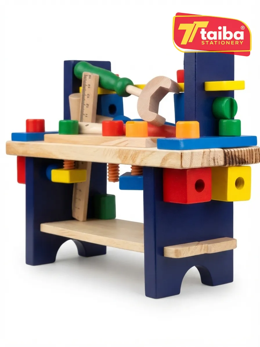 JEUX EDUCATIF EN BOIS MULTIFONCTION TRAVEAU  PL-8076