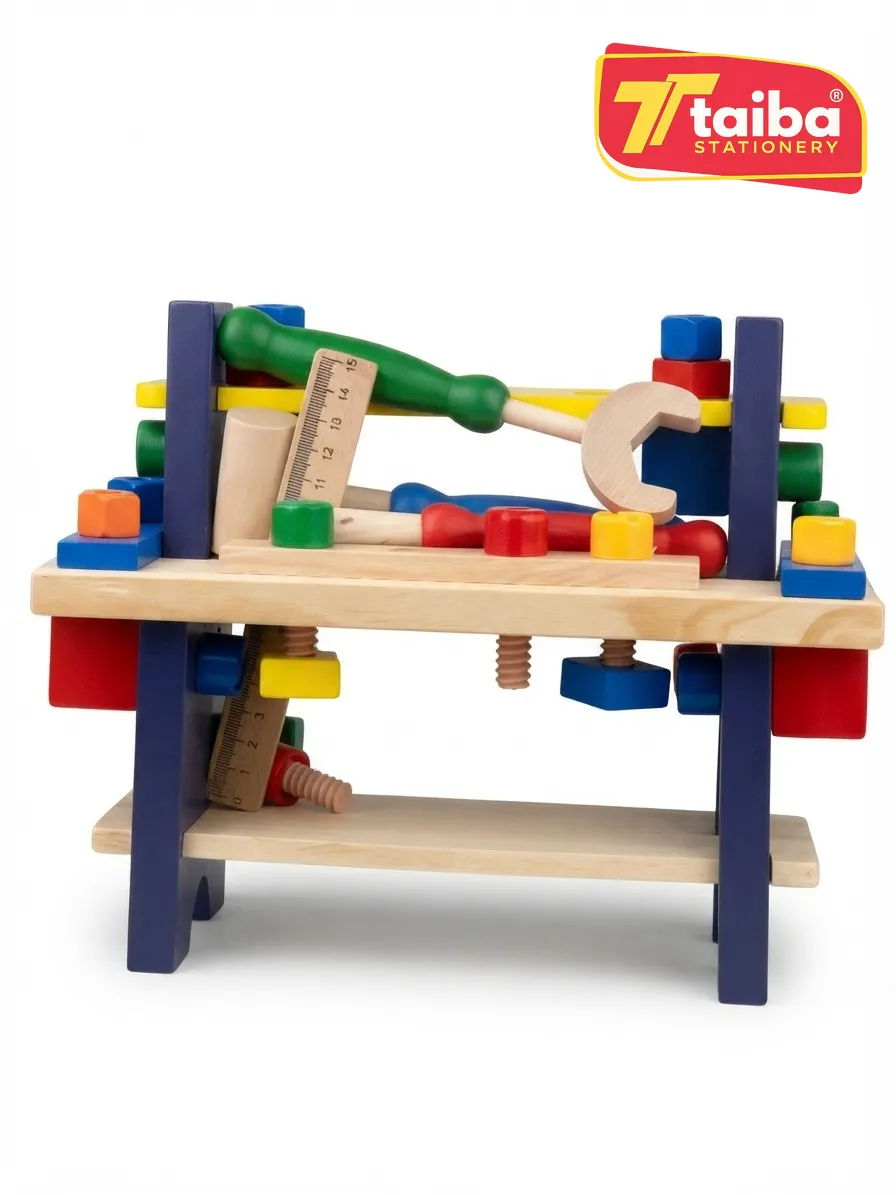 JEUX EDUCATIF EN BOIS MULTIFONCTION TRAVEAU  PL-8076