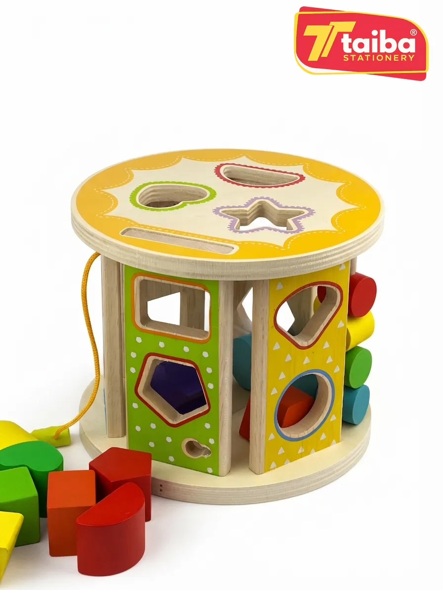 JEUX EDUCATIF EN BOIS ROND MULTIFONCTION MWZ-5062 PL-8051