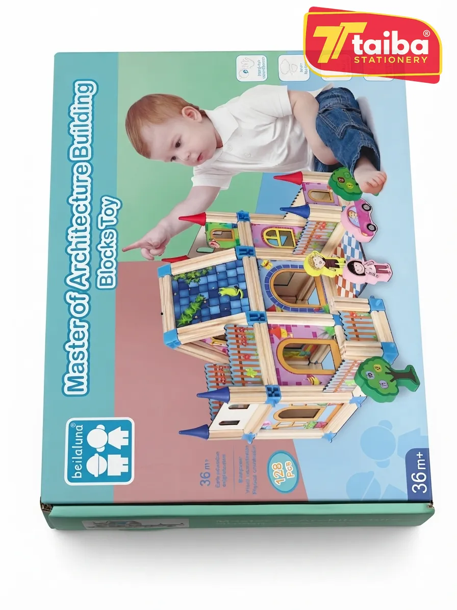 JEUX EDUCATIF EN BOIS MULTIFONCTION 128PCS PL-8094