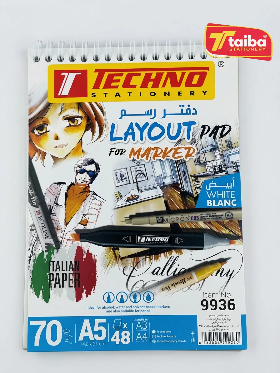 ALBUM MARKER 48F A5 14.8*21 CM 70G TCHNO 9936