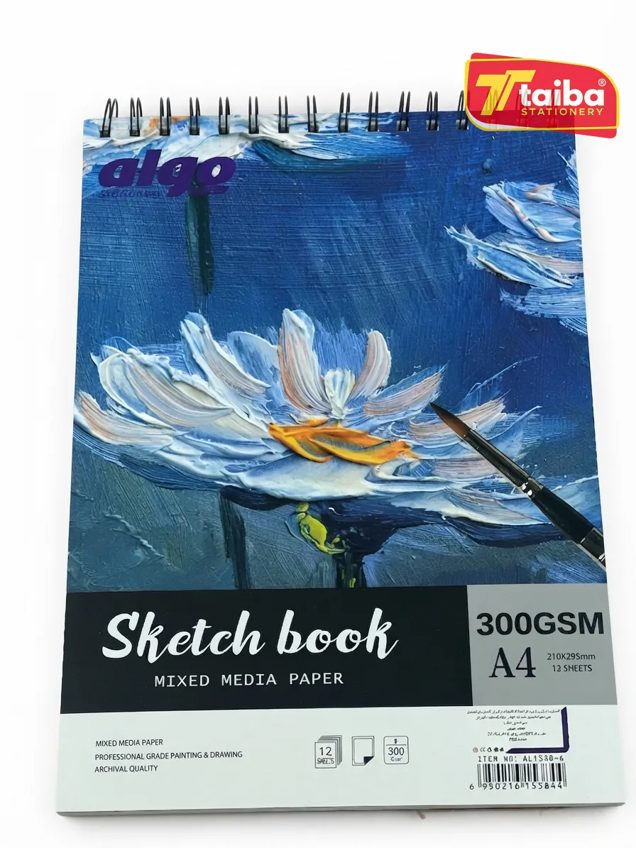 CARNET DE CROQUIS ALGO A4 300G SM SKETCH BOOK SPIRALE MIXED MEDIA AL 1538-4