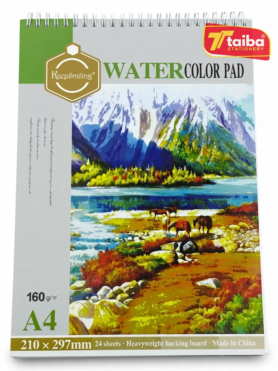 CARNET DE DESSIN A4 EAU 160G PL-9966