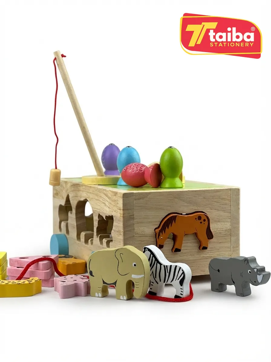 JEUX EDUCATIF EN BOIS MULTIFONCTION PL-8038