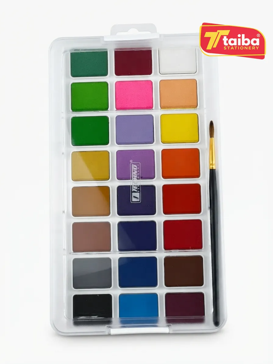 AQUARELLE BUTTERFLY COLORS 24 PASTILLES 30*24MM+PINCEAU TCHNO 7108