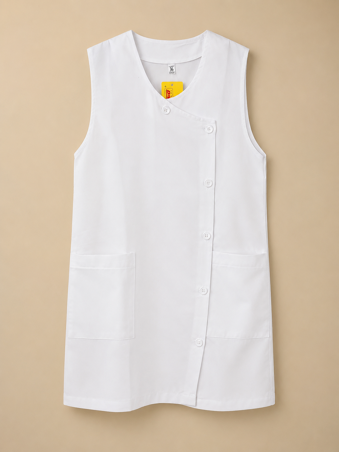 TABLIER ENSEIGNATNT FEMME SANS MANCHE TAILLE 36 BLANC 9724