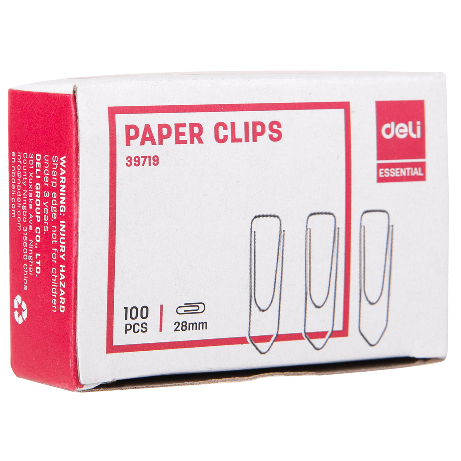 BOITE TROMBONNE (100PCS) 28mm RF 39719 DELI