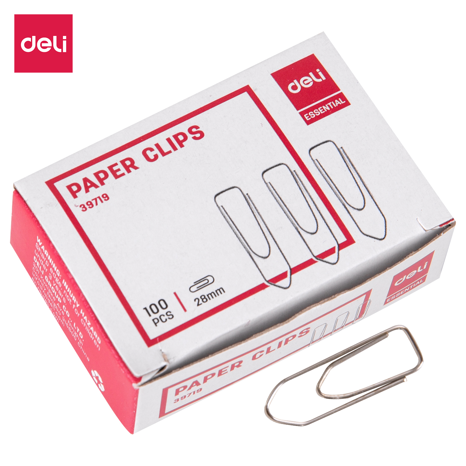 BOITE TROMBONNE (100PCS) 28mm RF 39719 DELI