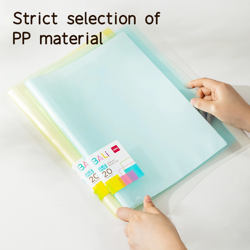 PORTE FICHES STYLISH A4/PP/20 POCHETTES/40 VUES BALI B032 DELI