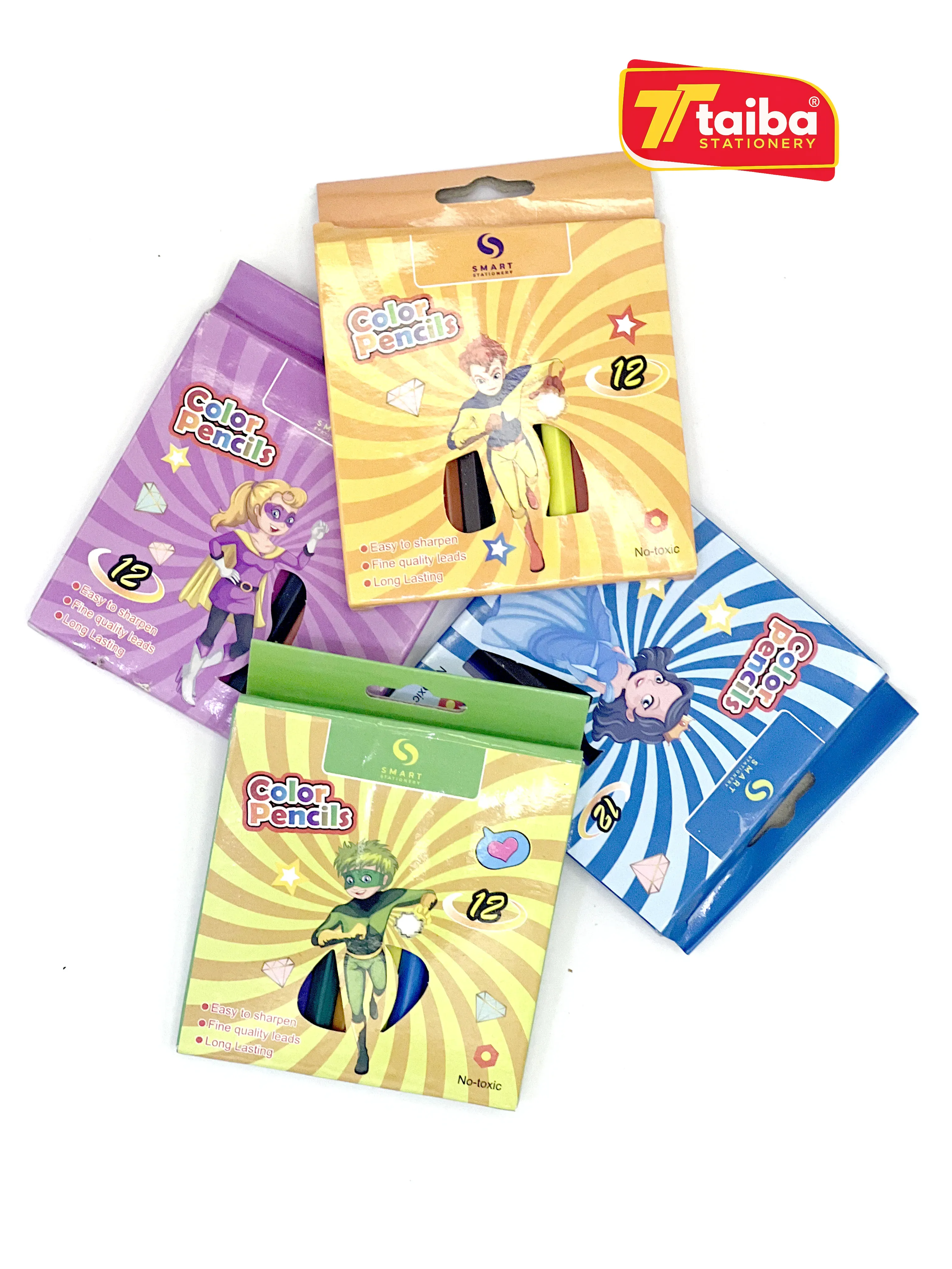 CRAYON DE COULEURS SMART ALGO BOITE DE 12C AL2616 + AL3512