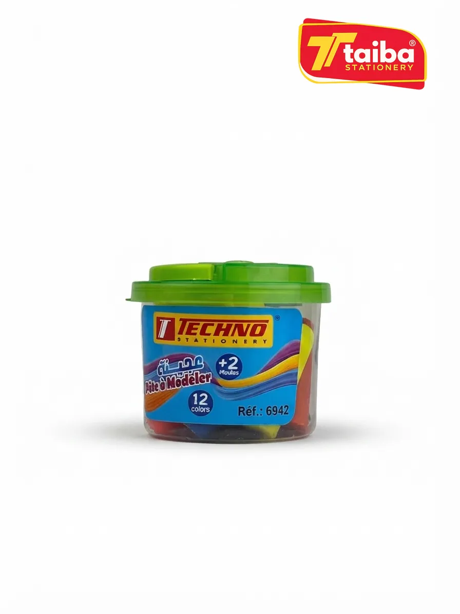 PATE A MODELER EN POT 12 COULEURS + 2 MOULE RF6942