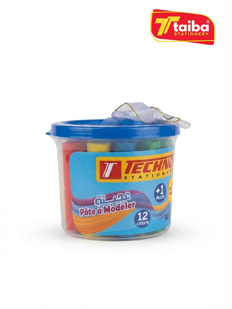 PATE A MODELER EN POT 12 COULEURS + 1 MOULE RF6943