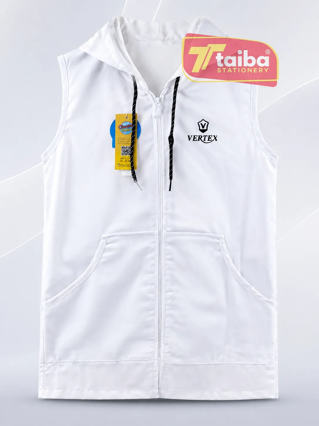 TABLIER SCOLAIRE BLANCHE CEM 10-12-14 BL-065
