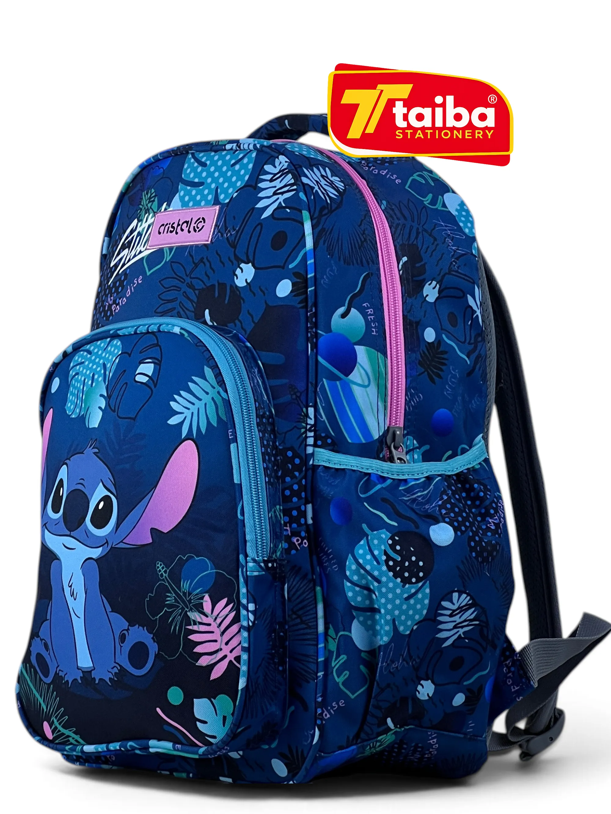 SAC A DOS SCOLAIRE FANTAISIE DIFF MOTIF 2 COMPART 17 CRISTAL CR-3419