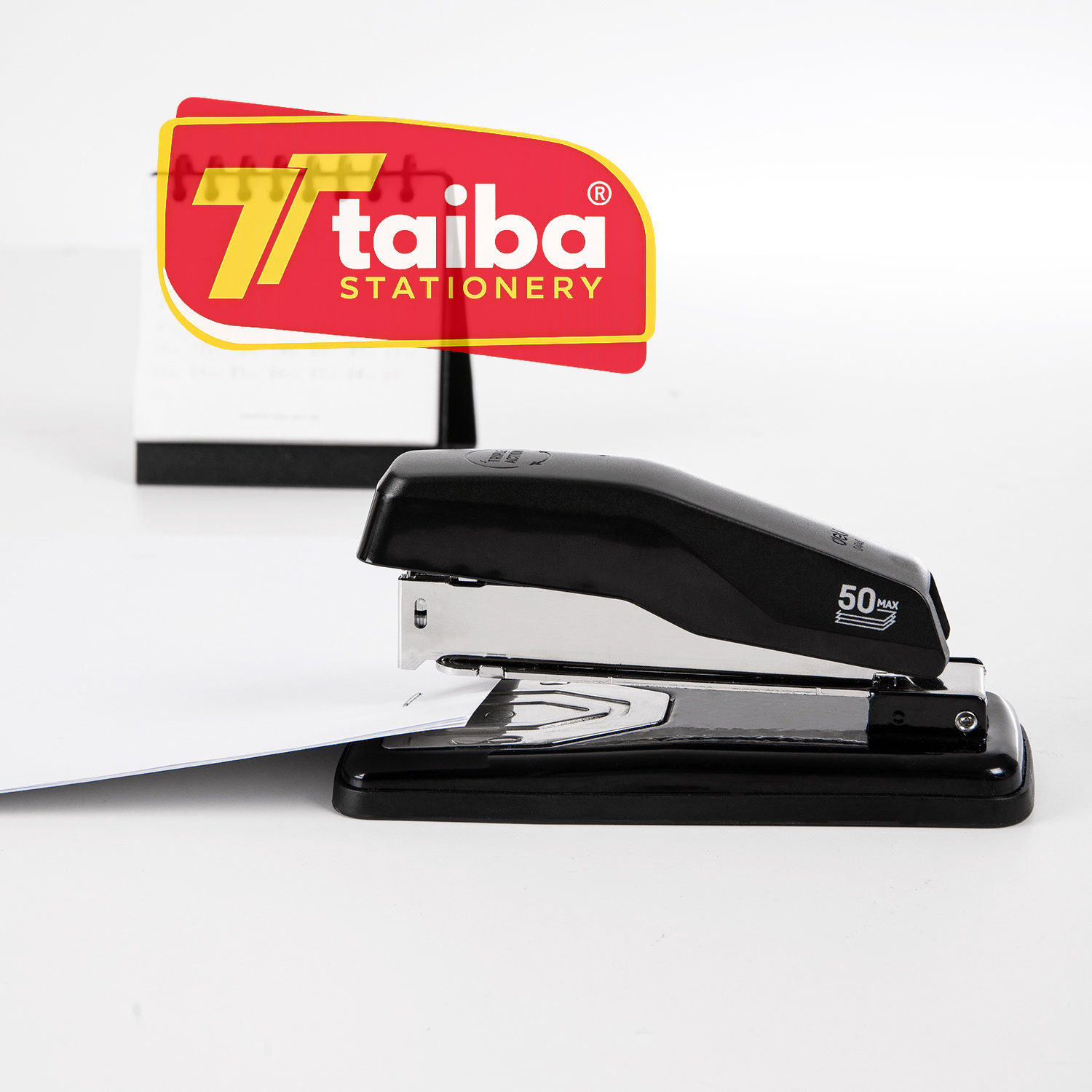 AGRAFEUSE DE BUREAU ROTATIF 24/6 ET 26/8 50FS/75G 0414S BLACK DELI